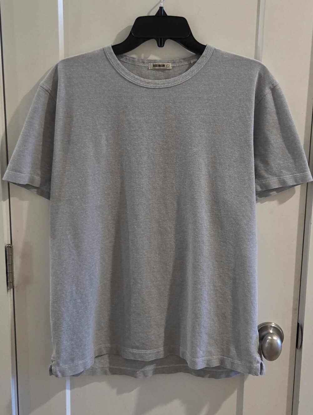 Buck Mason Linen Pique Classic-Fit T-Shirt - Size Large - Light Grey